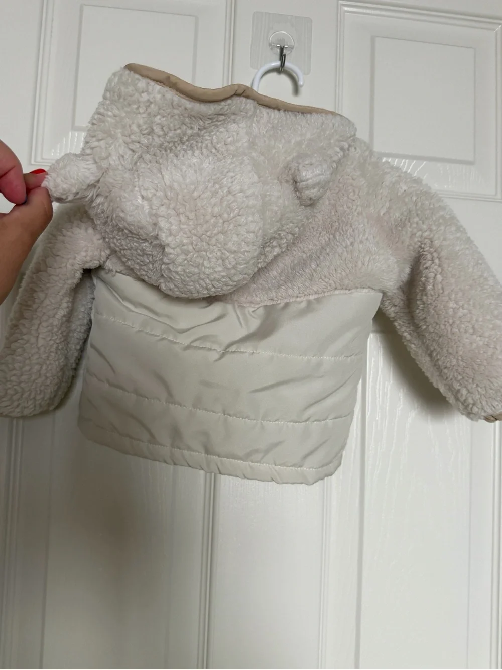 Carter's Cream Sherpa & Puffer Hooded Jacket